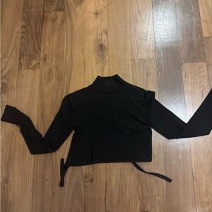 Sunday Best Black Open Back Cropped top